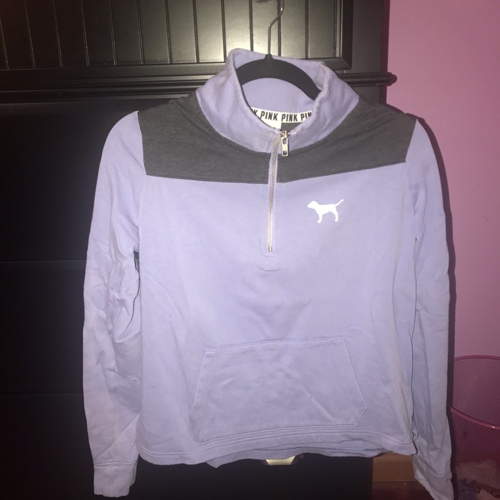PINK half zip sweatshirt